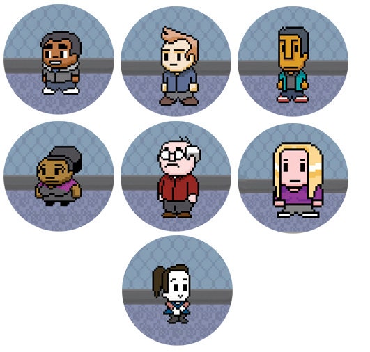 Community 8 Bit 1 inch button