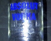 Liquor bottle lamp, bar lamp, table lamp, unique lighting, novelty lamp, absolut vodka lamp