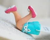 Sexy Housewife Legs in the book bookmark .Pink shoes, minty boomers. Funny for her, for him, mom for boss.