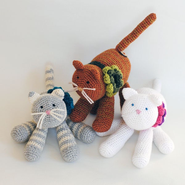 3D Pet Portrait Custom Cat - Design Your Own Handmade Crochet Toy - Made To Order With Natural Fibers Toy Cat