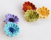 Baby Hair Clip - You Choose Colors - Crochet Flower Barrette - Flower Hair Clip