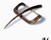 Hair slider Barrette, Shawl Pin, Hair Stick, Barrette, Scarf pin, Deer Antler, Tribal, Natural Hair Accessory, Handmade by MariyaArts
