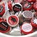 Graduation Candy Stickers - Custom Colors Printable Candy Stickers - Digital PDF File - 2013 DIY Party Favors - Red, Black
