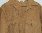 Cream and Brown Woolrich Shirt Jac