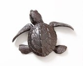 Turtle hatchling facing left Open Edition Bronze