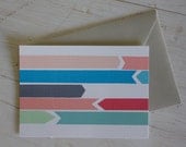 Ribbons & Arrows - blank card no. 3