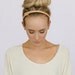Knot Leather Headband TAN Non-Slip Leather Head Band Boho Hair Band Fashion Hair Accessories (HB-140A)