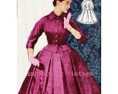 Vintage Suit Pattern 1956 PDF Plus Size (or any size)  - Pattern No 3 Rosanne