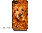 iPhone 4/4S or 5 case DOG FACE I. Includes screen protector and cleaning cloth. Available in black or white
