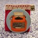 Fabric Orange Typewriter Illustration Pocket Mirror