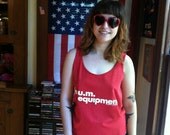 III Vintage 1992 Bright Red BUM Equipment Dead Stock Tank Top III