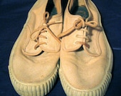 Vintage 1960s Simlam Canvas Sneakers Size 7