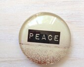 Peace Magnet: Mother's Day, Beach, Photography Magnet, Unique, Beach, Circle, Photography, Refrigerator Magnet - 1.5 Inches Magnet