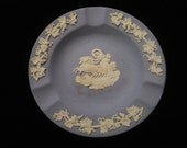 Vintage Wedgwood Ashtray Wedgewood Ash Tray Jasperware Blue Chariot Horses Greek Collectible Smoker's Smoker Plate Trinket Dish