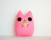 Pink Ice cream felt doll cute summer gift