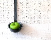 grey enamelware ladle - rustic farmhouse style kitchen decor
