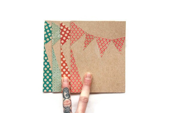 Set of 4 Cards: MODERN PARTY