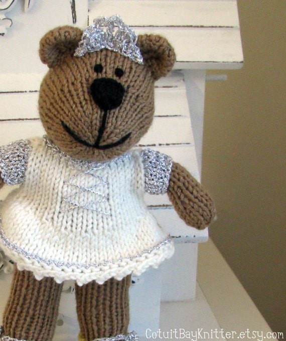 Princess Bear Stuffed Toy Kids Toy Plush Doll Stuffed Animal Children Toy Plush Doll Hand Knit Toy Small Toy Teddy Bear Princess Sophia
