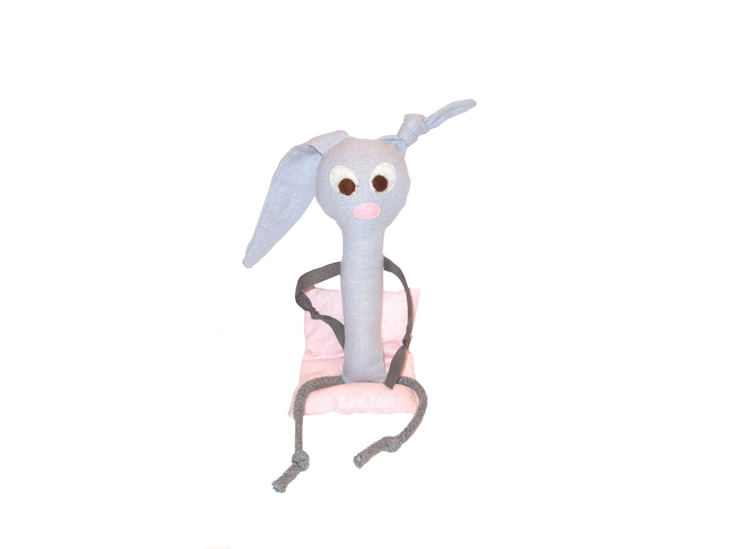 Baby rattle Linen toy Soft rattle Baby toy Teething toy Baby rabbit toy Rattle with sound