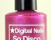 So Disco : Rose Tyler and  Doctor Who inspired holographic pink nail polish by Digital Nails