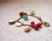 Beaded Charm Bracelet Colorful