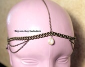 Venus. Silver rainbow moonstone headpiece (2 styles)