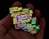 What do you think, Ring or Pendant(question mark) Iridescent, Fractal, Unique Art Sculpture
