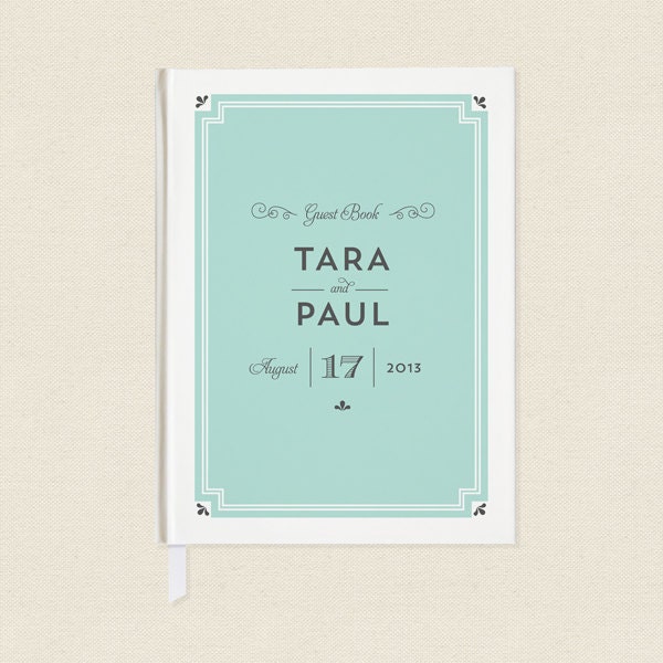 Wedding Guest Book Custom Elegant