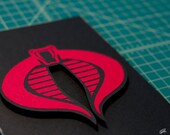 Cobra symbol G.I. Joe 5x7 handmade papercraft