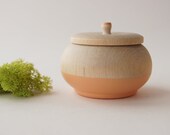 Mini Treasure Pot, Apricot:  Wedding Decor, Engagement, Special Jewelry Box, Toothfairy
