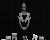 The Devil 4x6 tarot card fine art print matted to 5x7