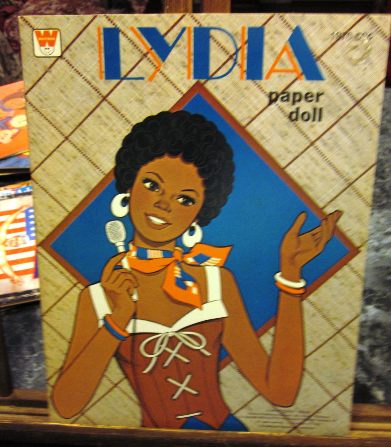 1977 UNCUT Lydia Paper Doll Book by Whitman