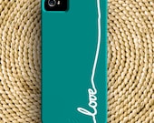 Pick Your Color & iPhone Model - Cursive Love Barely-There Snap-On Hard Plastic iPhone Case - Made To Order
