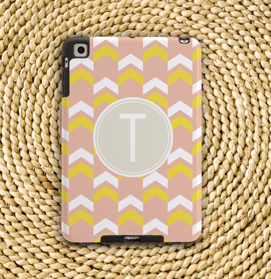 Pick Your Color & Customize with Optional Monogram - Tribal Arrow Tough Snap-On Hard Plastic iPad Mini Case - Made To Order
