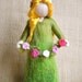 Waldorf inspired needle felted doll : Spring Fairy