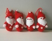 Christmas Ornament Knitted Santa Crochet
