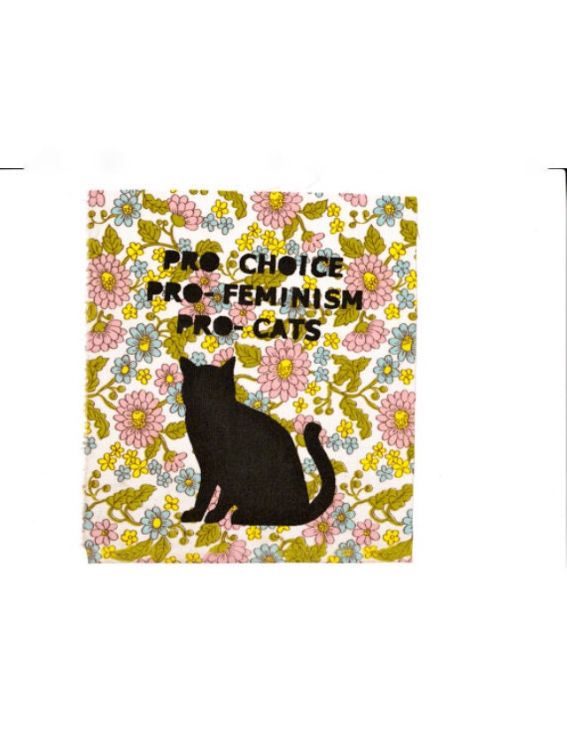 PRO choice feminism cats Patch