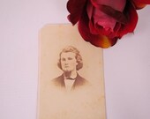 My Victorian suitor, antique carte de visite CDV photo of bad boy ready to break your heart this Valentines Day