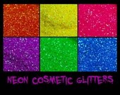 Neon Cosmetic Glitter Collection - Six 3 Gram  Jars