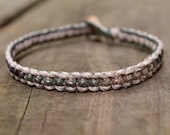 Men's Camouflage and Tan Hemp Bracelet - Reversible