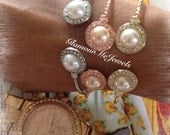 The JENNA: A Delicate Pearl and Pave Robe Bracelet