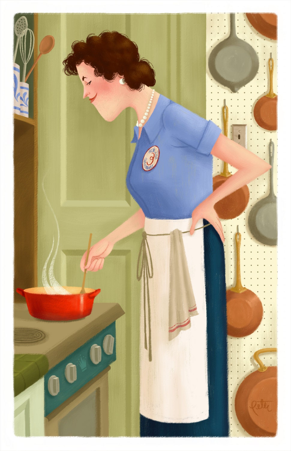 Julia Child, 11x17 print