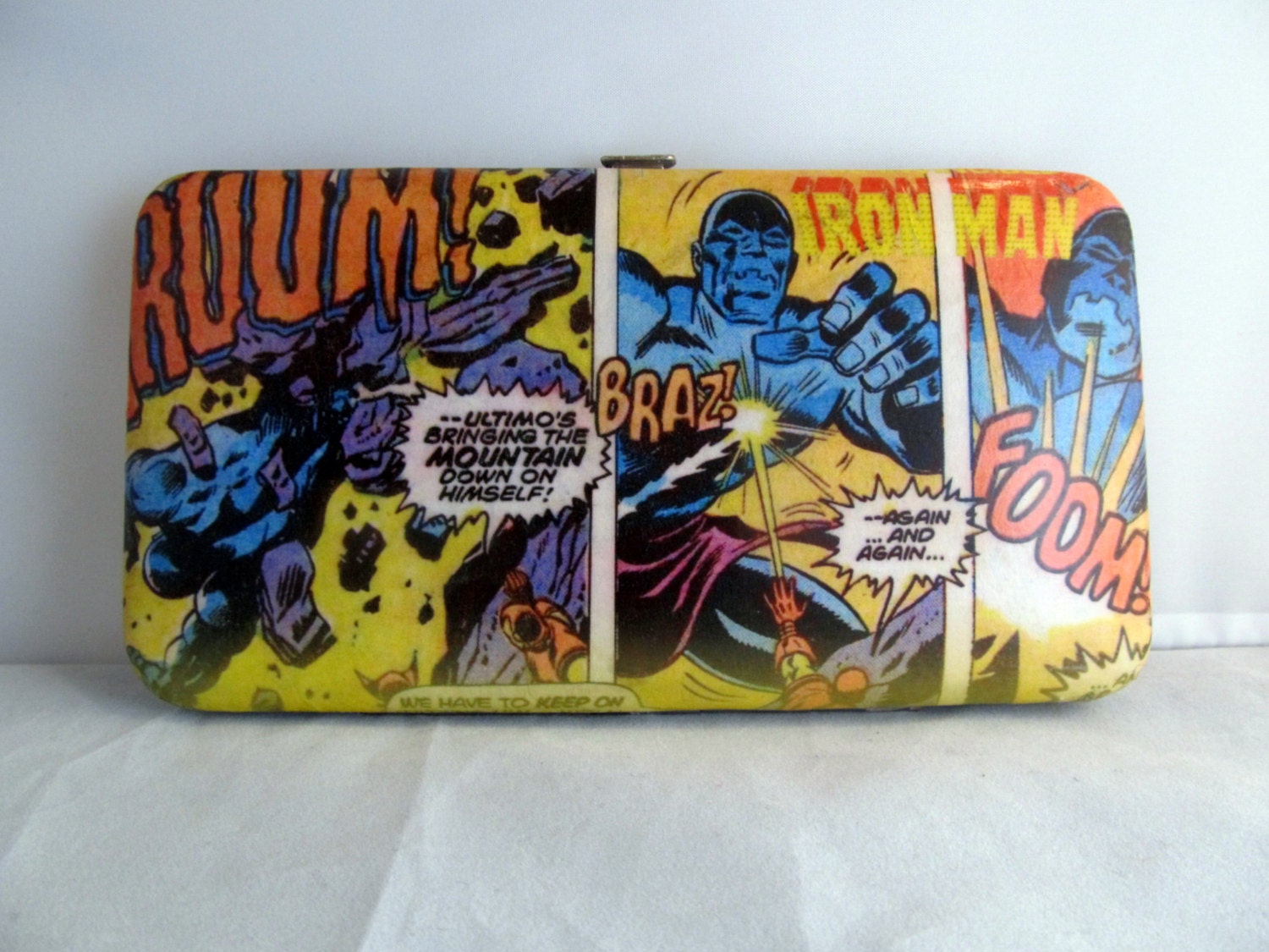 Vintage Iron Man and The Avengers Comic Book Wallet - Made to Order