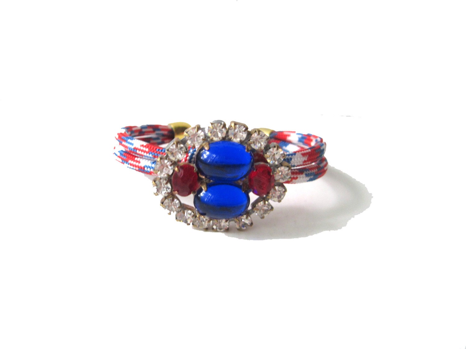 Fourth of July bracelet - red, white and blue bracelet, independence day bracelet, july 4th bracelet, patriotic bracelet