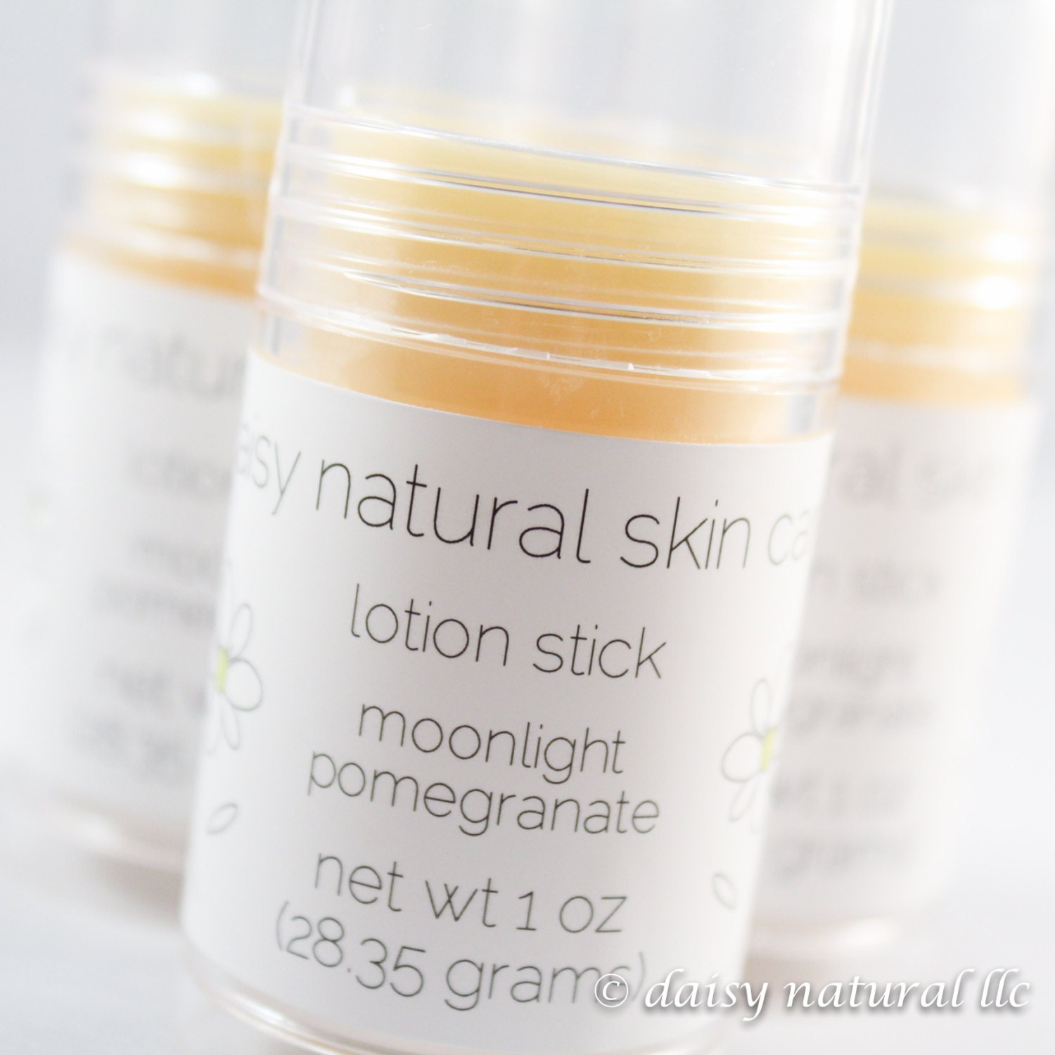 Lotion Stick, Moonlight Pomegranate, One Tube, 1 oz. - handmade, natural