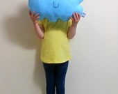 MR HAPPY CLOUD - Baby Light Blue Cloud Pillow / Cushion Baby Nursery Kids Bedroom Home Decoration