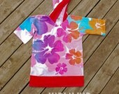 XL (6-8) Towel Cover-Up "Hibiscus"
