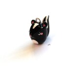 Skunk Polymer Clay Charm