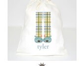 boys sleepover party: favor bag personalized