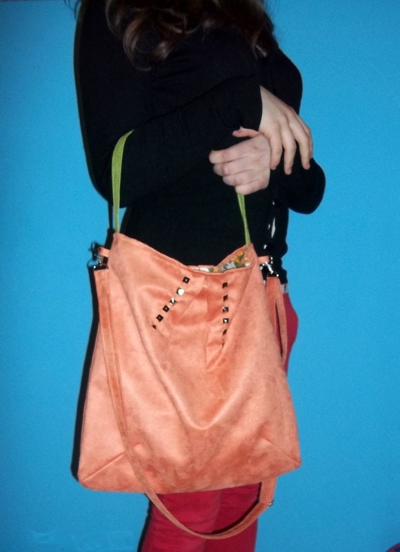 SALE HOBO Shoulder Bag ,Eco suede, Cotton ,Cream Bag spring, Purse, Hobo Bag, Purse Bag, Summer Bag, Spring Bag, Tote Bag